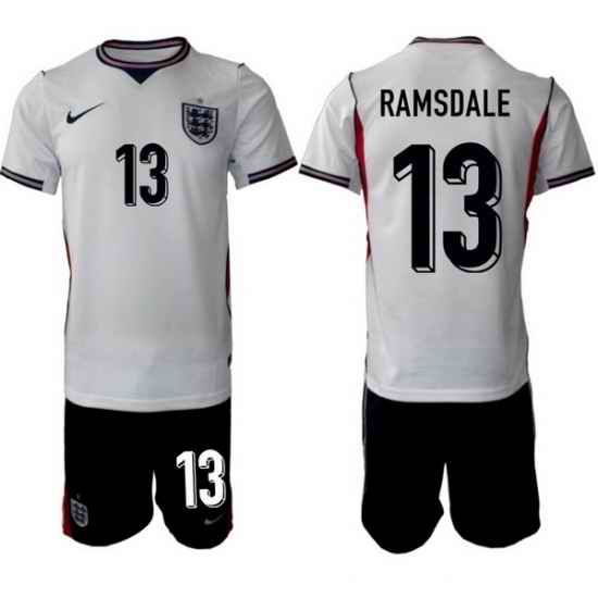 England FIFA World Cup 2026 White Soccer Jersey Aaron Ramsdale #13